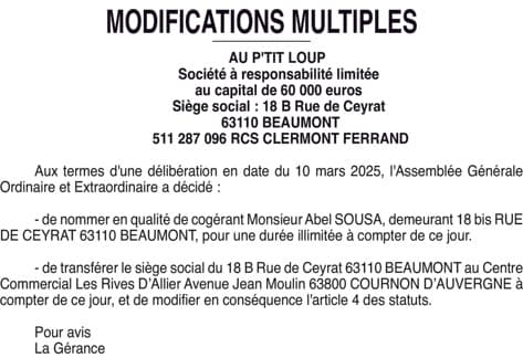 Contenu publication
