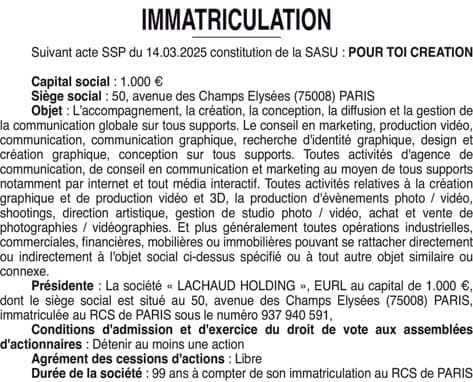 Contenu publication