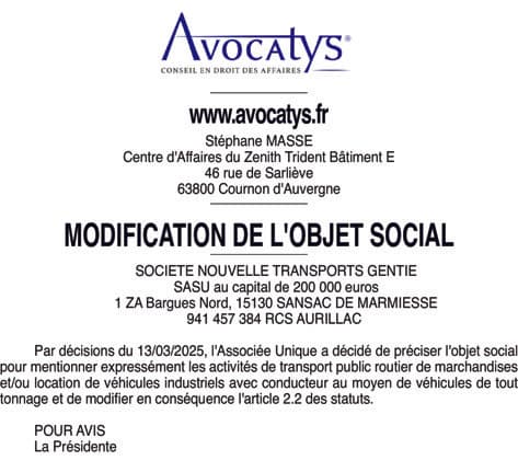 Contenu publication