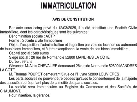Contenu publication