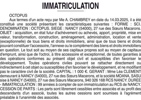 Contenu publication