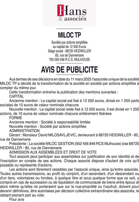 Contenu publication
