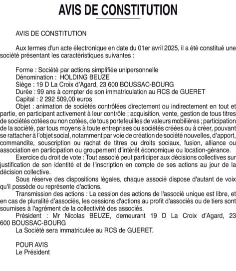 Contenu publication