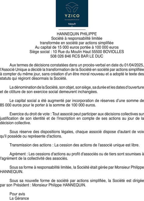Contenu publication