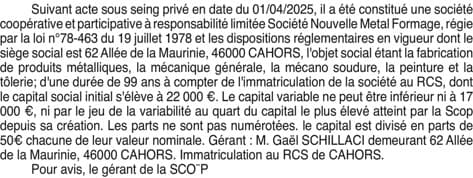 Contenu publication