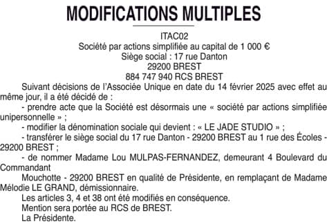 Contenu publication