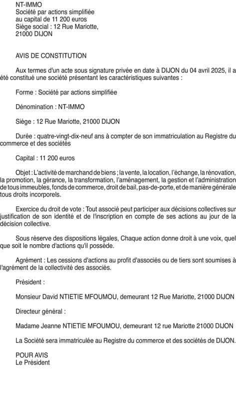 Contenu publication