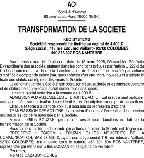 Contenu publication