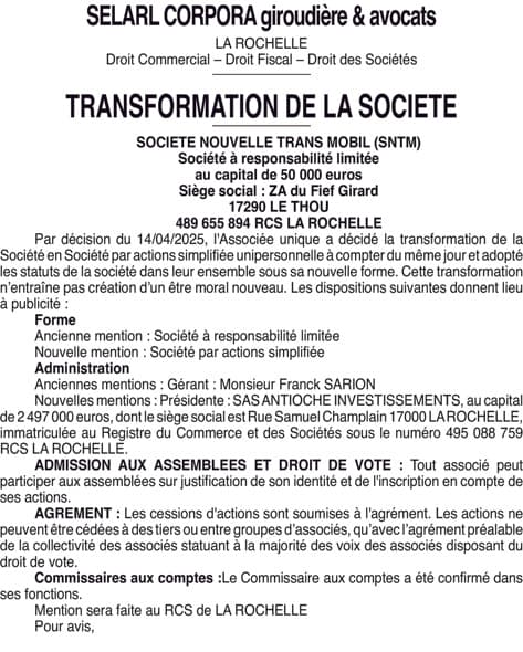 Contenu publication