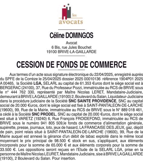 Contenu publication