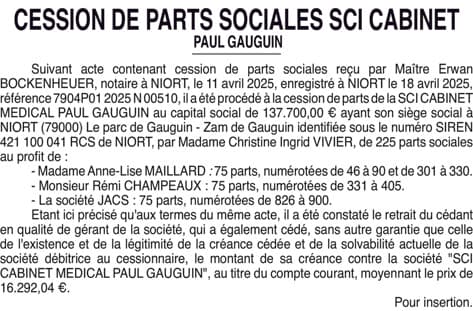 Contenu publication
