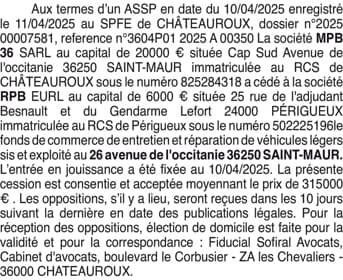 Contenu publication