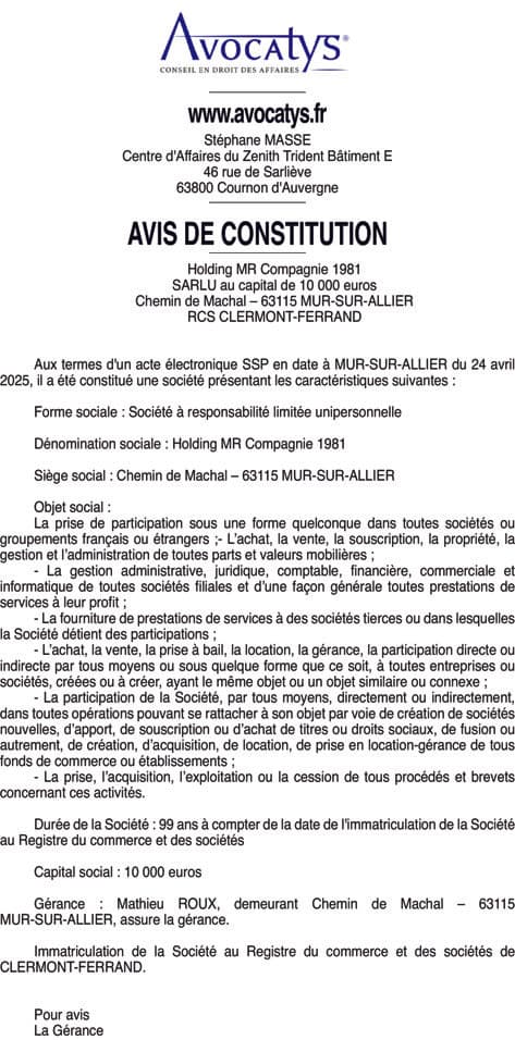 Contenu publication