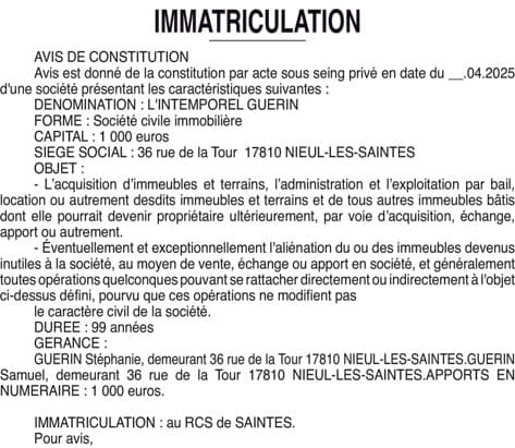 Contenu publication