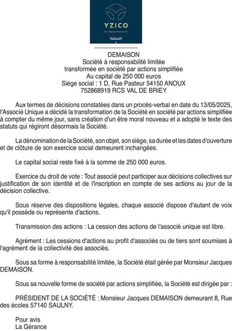 Contenu publication