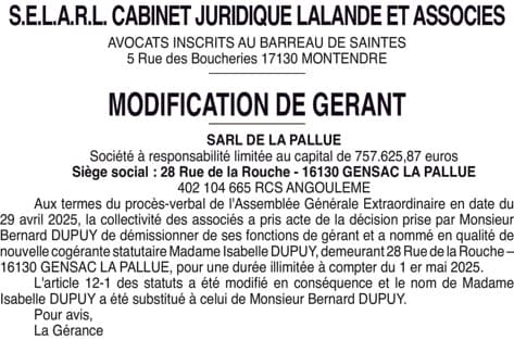 Contenu publication
