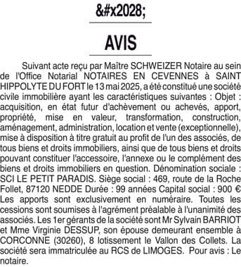 Contenu publication