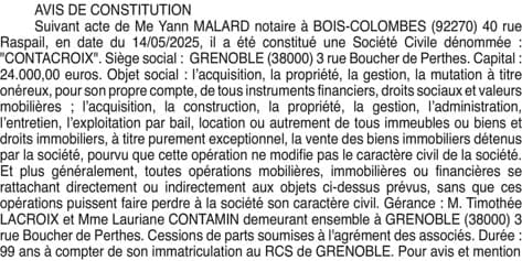 Contenu publication