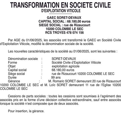 Contenu publication