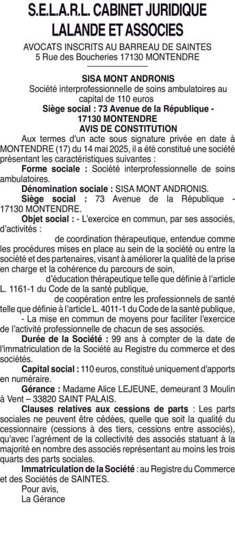 Contenu publication