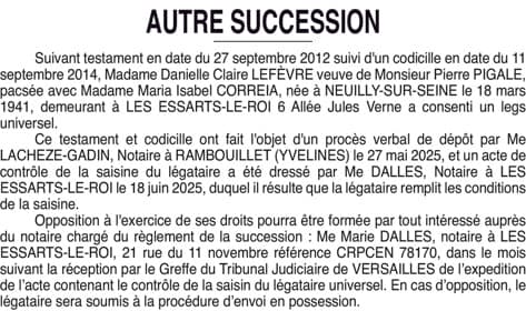 Contenu publication