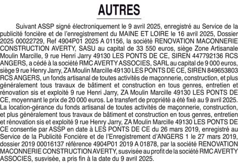 Contenu publication