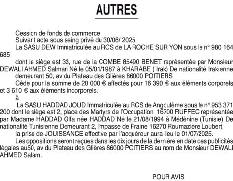 Contenu publication