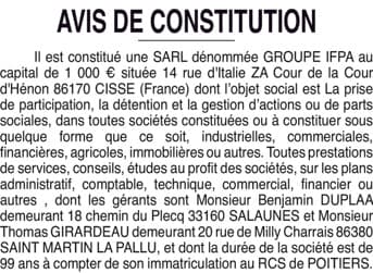 Contenu publication