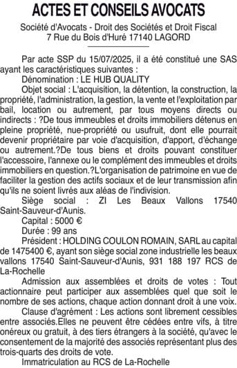 Contenu publication