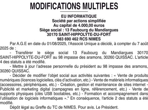 Contenu publication