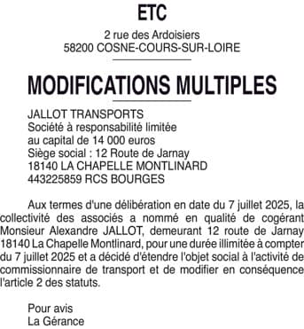Contenu publication