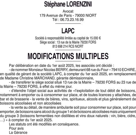 Contenu publication