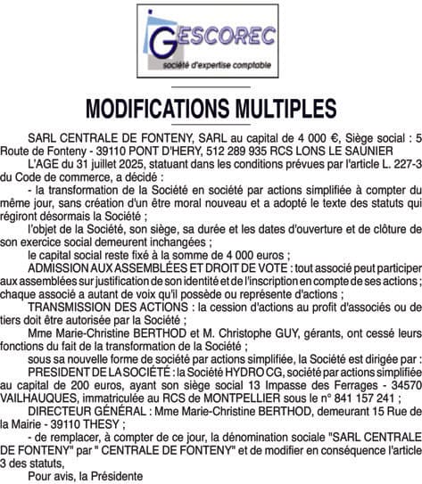Contenu publication