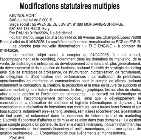 Contenu publication