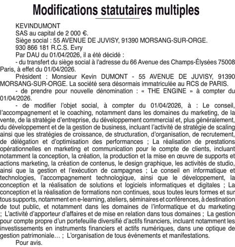 Contenu publication
