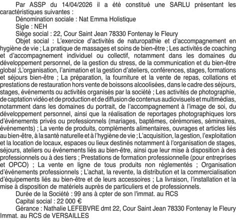 Contenu publication