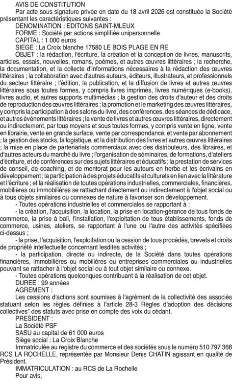 Contenu publication