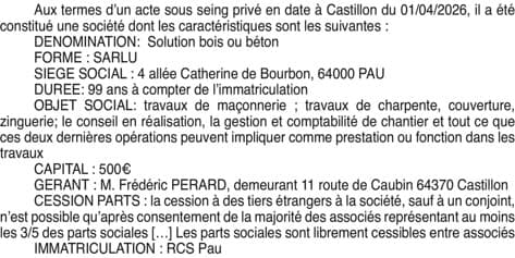 Contenu publication