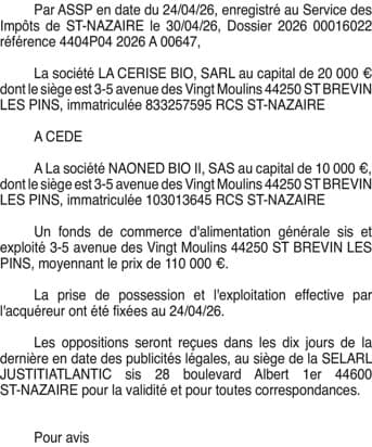 Contenu publication