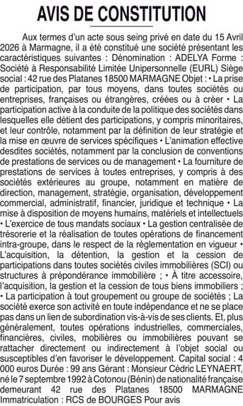 Contenu publication
