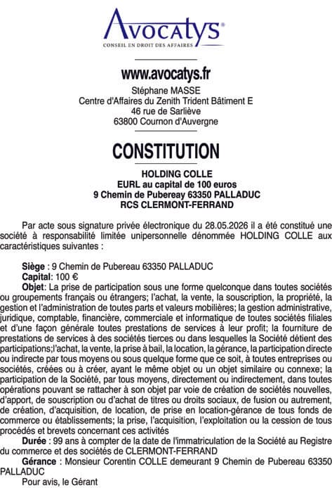 Contenu publication