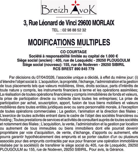 Contenu publication