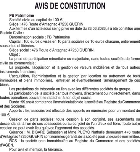 Contenu publication
