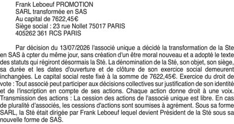 Contenu publication
