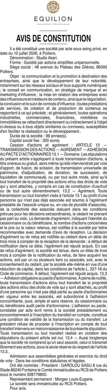 Contenu publication