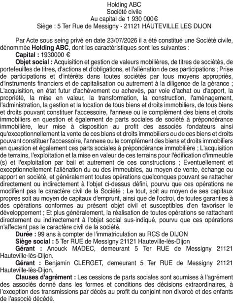 Contenu publication