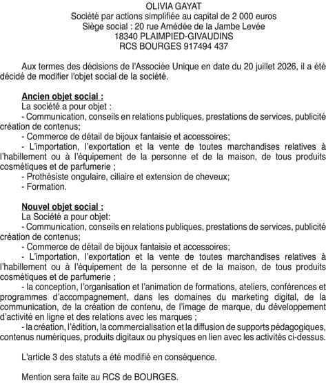Contenu publication