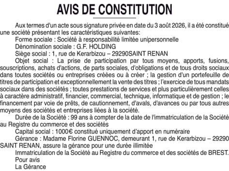Contenu publication