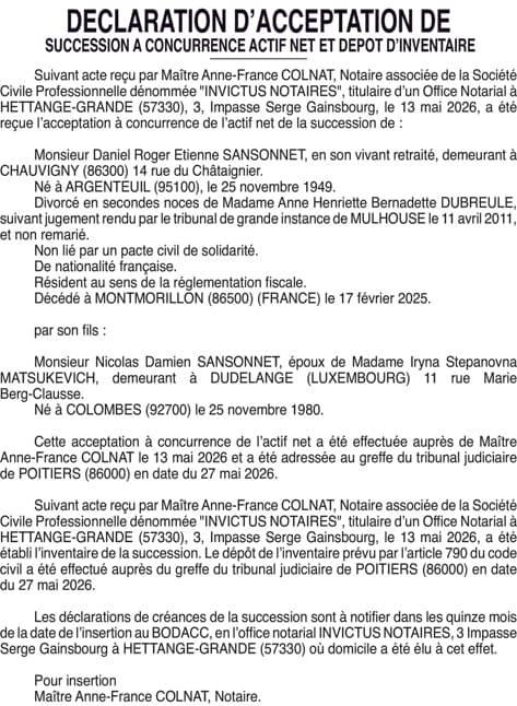 Contenu publication