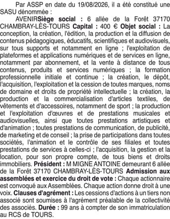 Contenu publication